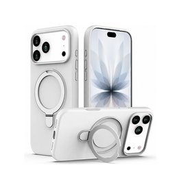 iPhone 18 Pro | iPhone 18 Pro - DeLX™ Silikone Cover m. MagSafe Ring - Hvid - DELUXECOVERS.DK