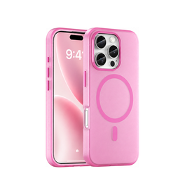 iPhone 16 Pro Max | iPhone 16 Pro Max - DeLX™ Translucent MagSafe Silikone Cover - Pink - DELUXECOVERS.DK