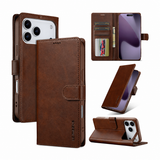 iPhone 17 Pro | iPhone 17 Pro - LC.IMEEKE™ Læder Cover M. Kortholder - Brun - DELUXECOVERS.DK
