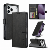 iPhone 17 Pro Max | iPhone 17 Pro Max - LC.IMEEKE™ Læder Cover M. Kortholder - Sort - DELUXECOVERS.DK