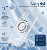 iPhone 16 Pro | iPhone 16 Pro - DeLX™ MagSafe Cover M. Kickstand - Gennemsigtig - DELUXECOVERS.DK