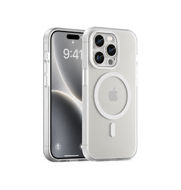 iPhone 15 Pro | iPhone 15 Pro - DeLX™ Translucent MagSafe Silikone Cover - Hvid - DELUXECOVERS.DK