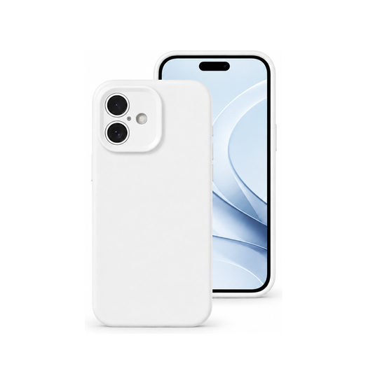 iPhone 16 Plus | iPhone 16 Plus - Deluxe™ Jelly Silikone Cover - Hvid - DELUXECOVERS.DK