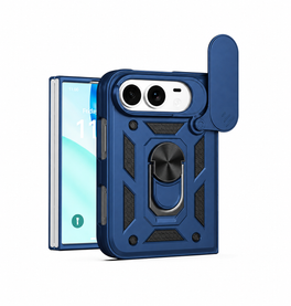 iPhone 18 Fold | iPhone Fold - NX Pro™ Armor Cover m. Ring Holder - Blå - DELUXECOVERS.DK