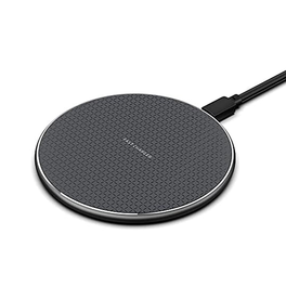 Trådløs oplader | 10W Qi Trådløs Oplader til Mobil - Hurtig Opladning - Sort - DELUXECOVERS.DK
