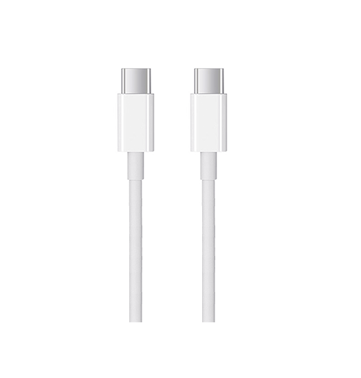 Kabel USB-C til USB-C | USB-C til USB-C | Fast-Charge Kabel – Hvid – 2m (60W) - DELUXECOVERS.DK