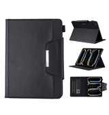 iPad Air 6 11" 2024 | iPad Air 11" (2024/2025/2026) - Verona™ Multietui Ægte Læder Cover - Sort - DELUXECOVERS.DK