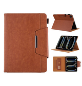 iPad Air 6 11" 2024 | iPad Air 11" (2024/2025/2026) - Verona™ Multietui Ægte Læder Cover - Brun - DELUXECOVERS.DK