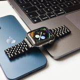 Apple Watch 42-49mm | Apple Watch (42/44/SE/45/46/49mm) - Butterfly Stål Urlænke - Sort - DELUXECOVERS.DK