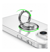 iPhone 15 Plus | iPhone 15 Plus - DeLX™ Silikone Cover M. Ring - Gennemsigtig - DELUXECOVERS.DK