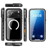 iPhone 17 Pro Max | iPhone 17 Pro Max - Redpepper™ IP68 Vandtæt Håndværker Cover - Sort - DELUXECOVERS.DK