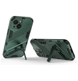 iPhone 13 Mini | iPhone 13 Mini - Eagle™ PRZ Stødsikkert Cover M. Kickstand - Emerald / Grøn - DELUXECOVERS.DK