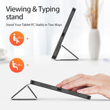 iPad 10.9" (2022) | iPad 11" (2025) / iPad 10.9" (2022) - DUX DUCIS™ Trifold Læder Cover M. Stander - Sort - DELUXECOVERS.DK