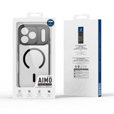 iPhone 18 Pro Max | iPhone 18 Pro Max - DUX DUCIS™ Aimo MagSafe Cover - Sort/Gennemsigtig - DELUXECOVERS.DK
