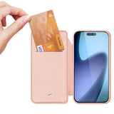 iPhone 17 | iPhone 17 - DUX DUCIS™ Pro Series Flipcover - Pink - DELUXECOVERS.DK