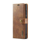 Samsung Galaxy S21 Ultra | Samsung Galaxy S21 Ultra - Vintage 2-i-1 læder etui (aftageligt cover) – Brun – DG.MING™ - DELUXECOVERS.DK