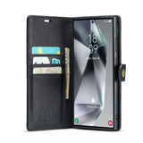 Samsung Galaxy S21 Ultra | Samsung Galaxy S21 Ultra - Vintage 2-i-1 læder etui (aftageligt cover) – Sort – DG.MING™ - DELUXECOVERS.DK
