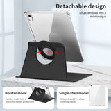 iPad 10.9" (2022) | iPad 11" (2025) / iPad 10.9" (2022) - Akrylisk 360° Cover m. Stander - Sort - DELUXECOVERS.DK