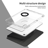 iPad 10.9" (2022) | iPad 11" (2025) / iPad 10.9" (2022) - Akrylisk 360° Cover m. Stander - Sort - DELUXECOVERS.DK