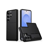 Samsung S26 Ultra - Deluxe™ Håndværker Cover M. Kortholder - Sort