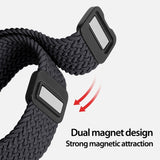 Apple Watch 38-42mm | Apple Watch (38/40/SE/41/42mm) - DUX DUCIS™ Interwoven Nylon Rem - Midnight - DELUXECOVERS.DK