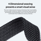 Apple Watch 38-42mm | Apple Watch (38/40/SE/41/42mm) - DUX DUCIS™ Interwoven Nylon Rem - Midnight - DELUXECOVERS.DK