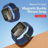 Apple Watch 42-49mm | Apple Watch (42/44/SE/45/46/49mm) - DUX DUCIS™ Interwoven Nylon Rem - Storm Blå - DELUXECOVERS.DK