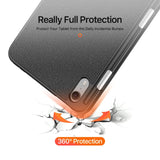 iPad Mini 8 - DUX DUCIS™ Trifold Læder Cover M. Stander - Sort