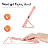 iPad Mini 8 - DUX DUCIS™ Trifold Læder Cover M. Stander - Lyserød