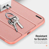 iPad Mini 8 - DUX DUCIS™ Trifold Læder Cover M. Stander - Lyserød
