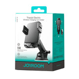 Mobilholder Trådløs (QI) | JOYROOM™ | Trådløs oplader til Instrumentbrættet 15W - Sort - DELUXECOVERS.DK