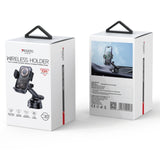 Mobilholder Trådløs (QI) | YESIDO® - 15W Trådløs Biloplader m. Sugekop - Sort - DELUXECOVERS.DK