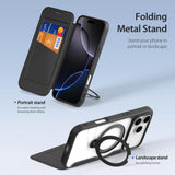 iPhone 17 Pro | iPhone 17 Pro - DUX DUCIS® MagSafe Flip Cover - Kortholder - Sort - DELUXECOVERS.DK