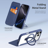 iPhone 17 Pro | iPhone 17 Pro - DUX DUCIS® MagSafe Flip Cover - Kortholder - Blå - DELUXECOVERS.DK
