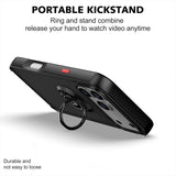 iPhone 17 Pro | iPhone 17 Pro - PRO™ Armor Cover m. Ring Holder - Sort - DELUXECOVERS.DK