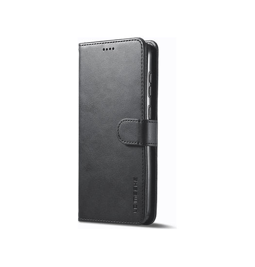 Samsung Galaxy S24 Plus | Samsung Galaxy S24 Plus - LC.IMEEKE™ Læder Cover M. Kortholder - Sort - DELUXECOVERS.DK