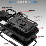 iPhone 17 | iPhone 17 - NX Pro™ Armor Cover m. Ring Holder - Sort - DELUXECOVERS.DK