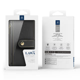 iPhone 17 Pro Max | iPhone 17 Pro Max - DUX DUCIS™ 2-i-1 plånboksfodral i läder med avtagbart skal - Svart - DELUXECOVERS.SE