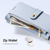 iPhone 17 | iPhone 17 - DUX DUCIS™ 2-i-1 Læder Etui M. Aftageligt Cover - Blå - DELUXECOVERS.DK