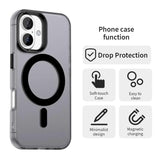 iPhone 17 | iPhone 17 - DeLX™ Frosted Cover m. MagSafe - Sort/Grå - DELUXECOVERS.DK