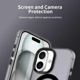 iPhone 17 | iPhone 17 - DeLX™ Frosted Cover m. MagSafe - Sort/Grå - DELUXECOVERS.DK