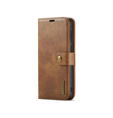 Samsung Galaxy S26+ - Vintage 2-i-1 læder etui (aftageligt cover) – Brun – DG.MING™