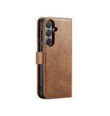 Samsung Galaxy S26+ - Vintage 2-i-1 læder etui (aftageligt cover) – Brun – DG.MING™
