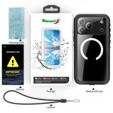 iPhone 17 Pro Max | iPhone 17 Pro Max - Redpepper™ IP68 Vandtæt Håndværker Cover - Sort - DELUXECOVERS.DK