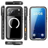iPhone 17 Pro | iPhone 17 Pro - Redpepper™ IP68 Vandtæt Håndværker Cover - Sort - DELUXECOVERS.DK