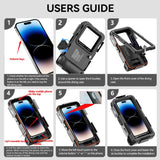 iPhone 17 Pro Max | iPhone 17 Pro Max - RedPepper® Signature Vandtæt Dykkeretui – Sort - DELUXECOVERS.DK