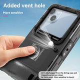 iPhone 17 Pro Max | iPhone 17 Pro Max - RedPepper® Signature Vandtæt Dykkeretui – Sort - DELUXECOVERS.DK