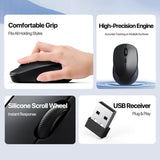 Mus | DUX DUCIS® | Ergonomisk 2.4GHz Trådløs Mus - Sort - DELUXECOVERS.DK