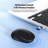 Mus | DUX DUCIS® | Ergonomisk 2.4GHz Trådløs Mus - Sort - DELUXECOVERS.DK