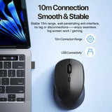 Mus | DUX DUCIS® | Ergonomisk 2.4GHz Trådløs Mus - Sort - DELUXECOVERS.DK